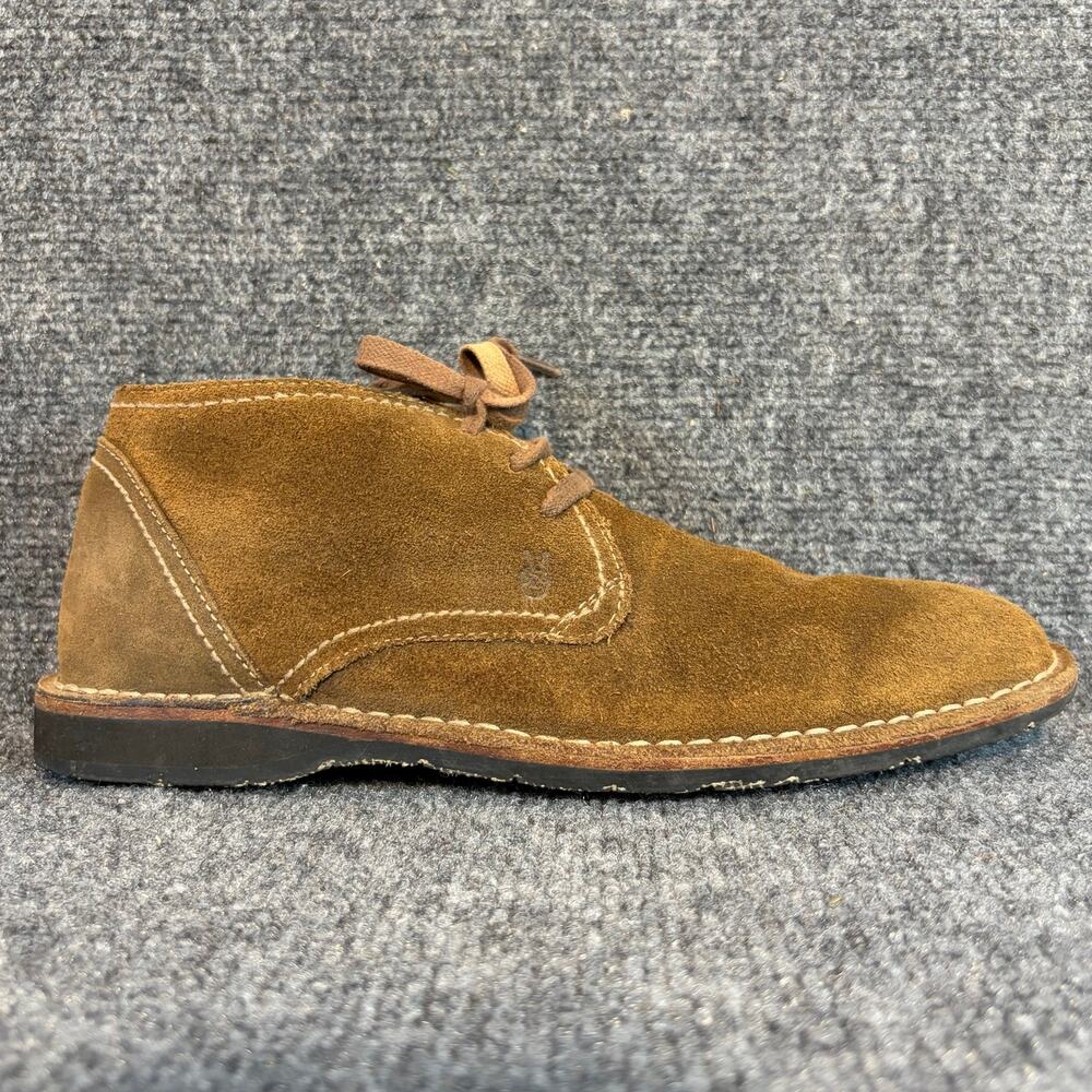 John Varvatos Suede Chukka Boots Brown Lace Up Casual Shoes Men Size 9 M